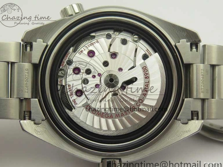 0501 Planet Ocean 43.5mm SS VSF 1:1 Best Edition Black Orange Bezel Black Dial on SS Bracelet A8900 Super Clone Breathable 8003